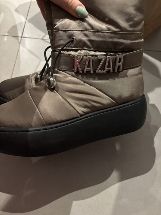 Kazar śniegowce botki z połyskiem logo nowe bez pudełka rozmiar 38