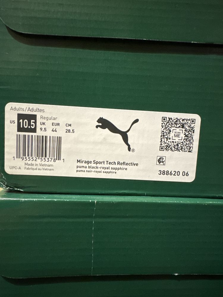 НОВІ чоловічі кросівки PUMA ОРИГІНАЛ MIRAGE 10,5 44 28,5см 38862006