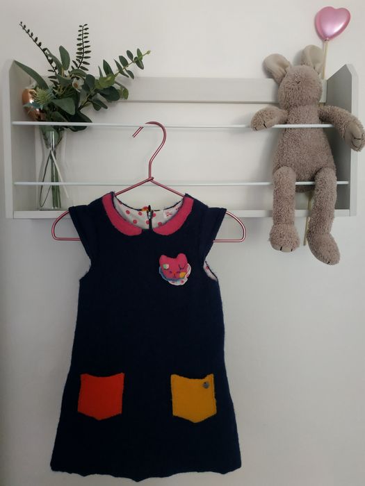 Vestido bebé menina DP...am 9 meses, 71 cm