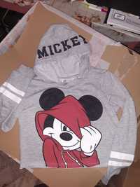krótka bluza dziewczęca mickey mouse