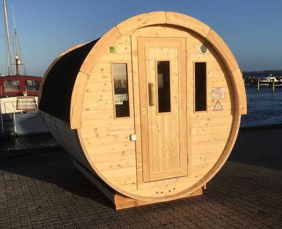 Sauna fińska ogrodowa beczka ruska bania 4 metry  bania