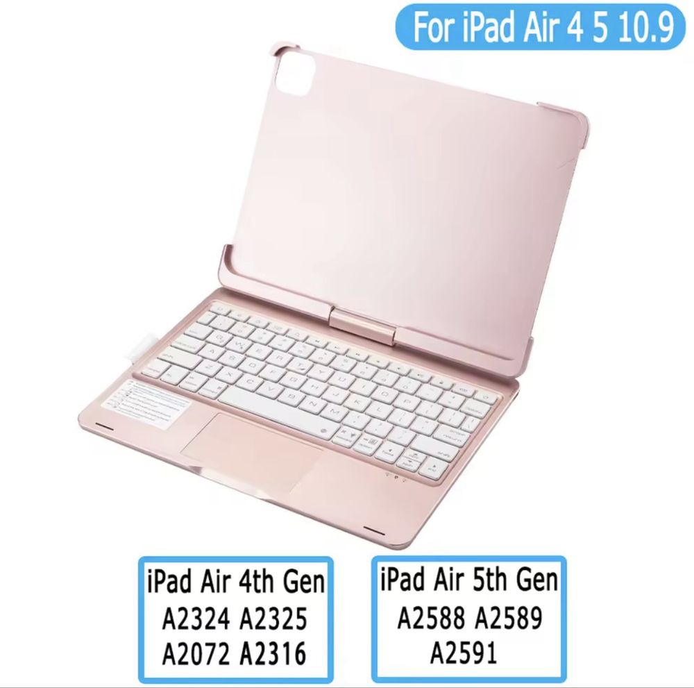 Чехол с вращающеся клавиатурой iPad 10.9 дюйма