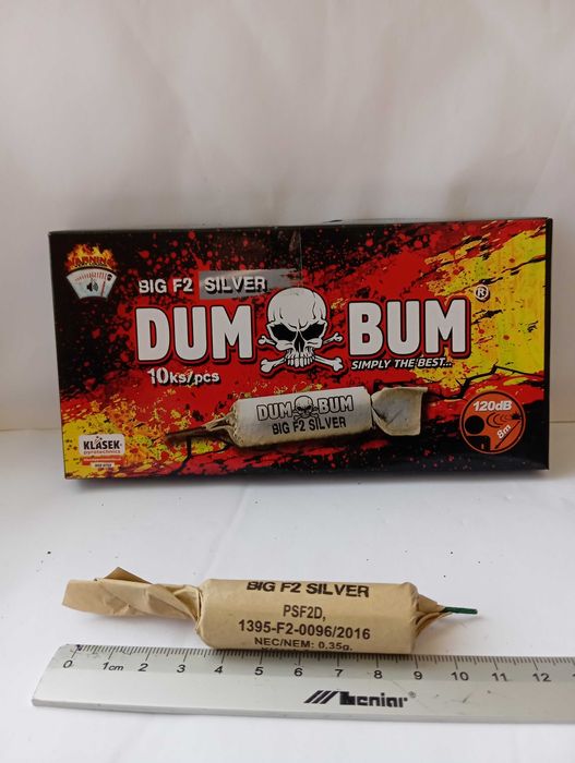 Emiter dźwięku odstraszacz dzikich zwierząt Dum Bum silver 10 sztuk.