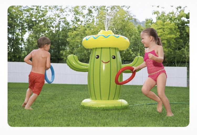 Zabawka na wodę nadmuchiwana Kaktus zraszacz do ogrodu duży nowy