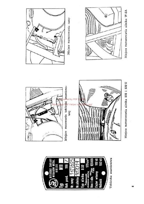 Katalog części motocykla shl m11