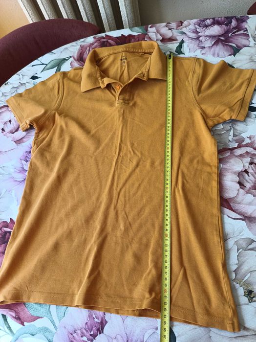 Koszulki polo męskie chłopięce r.S 4 szt.