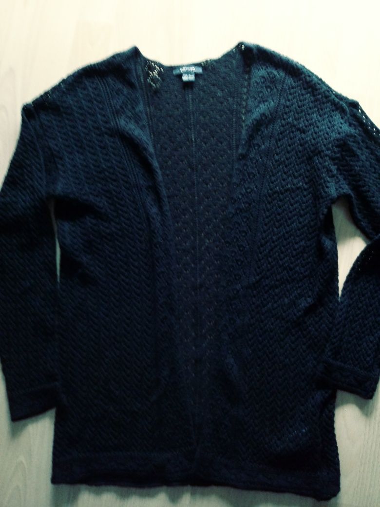 Śliczny azurowy sweterek S/M