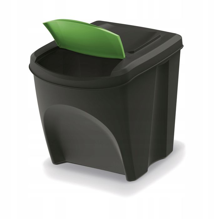 Kosz Na Śmieci 4X25L Do Segregacji Sortibox Antracytowy Ikwb25S4-S411