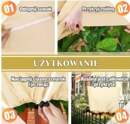 Pokrowiec ochronny Kimgull 200x240 cm   na rośliny  ze ściągaczem,