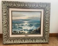 quadro óleo sobre tela emoldurado (Blasco)