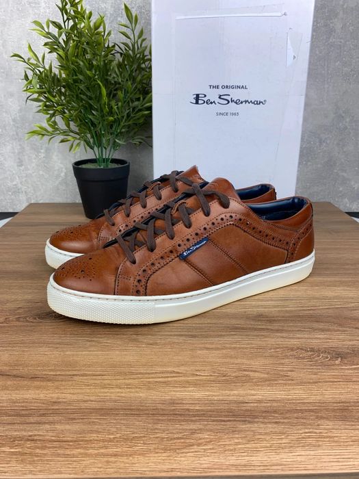 Buty męskie Ben Sherman Tony r. 43 - eleganckie brązowe sneakersy