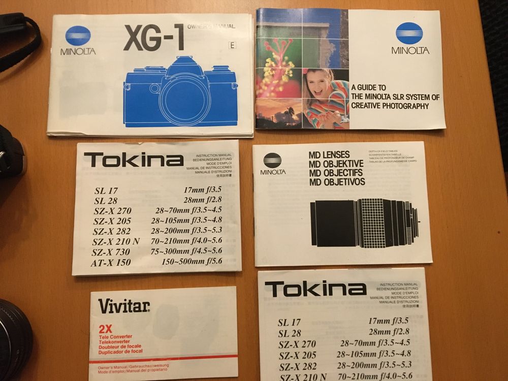 Minolta com sete objectivas novas
