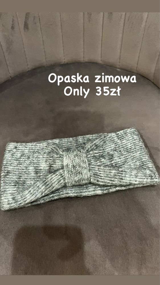 Opaska zimowa Only szara