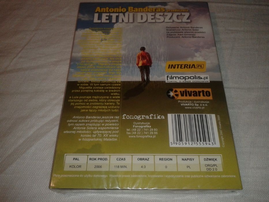 DVD Letni Deszcz [Nowy Zafoliowany]