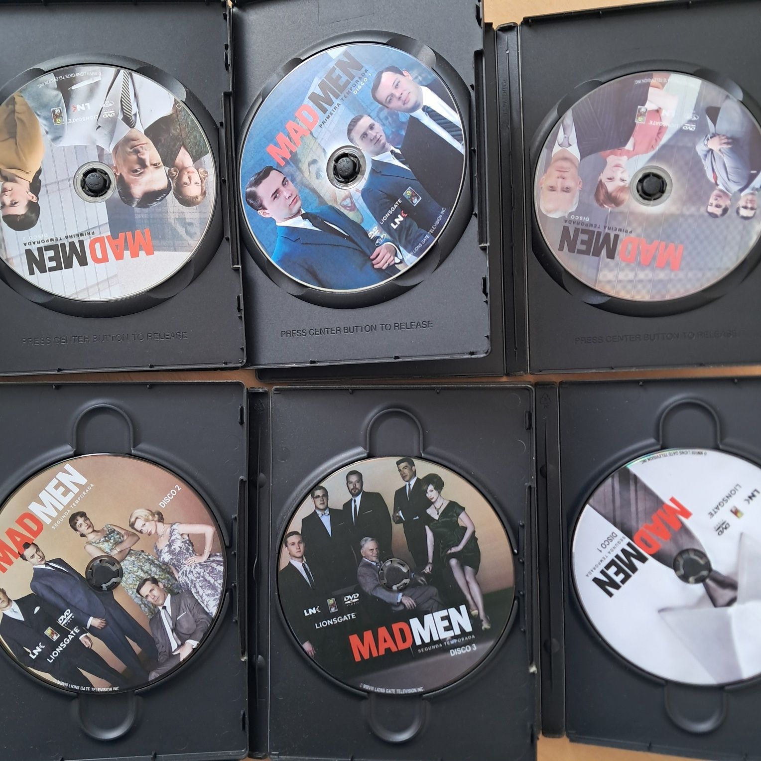 DVD MadMen T1 e T2