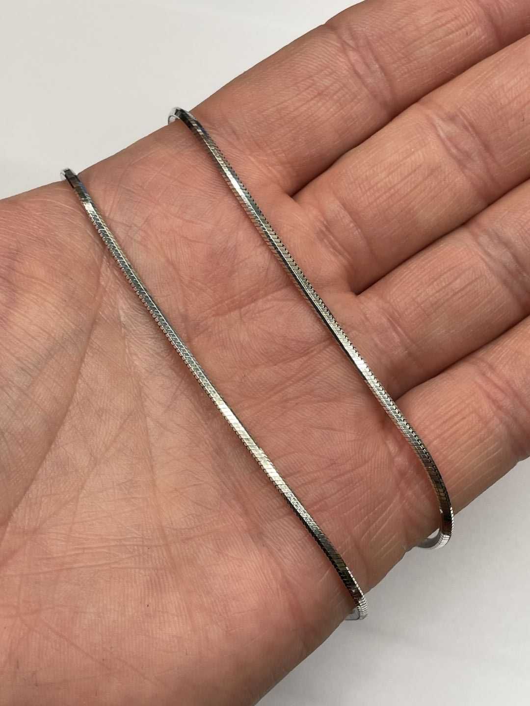 Długi Srebrny Łańcuszek - ŻMIJKA - 16,27g - KRAKÓW