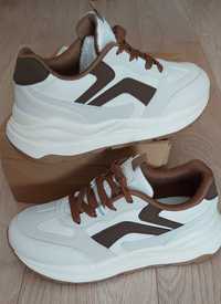 Nowe jasne sneakersy r. 38