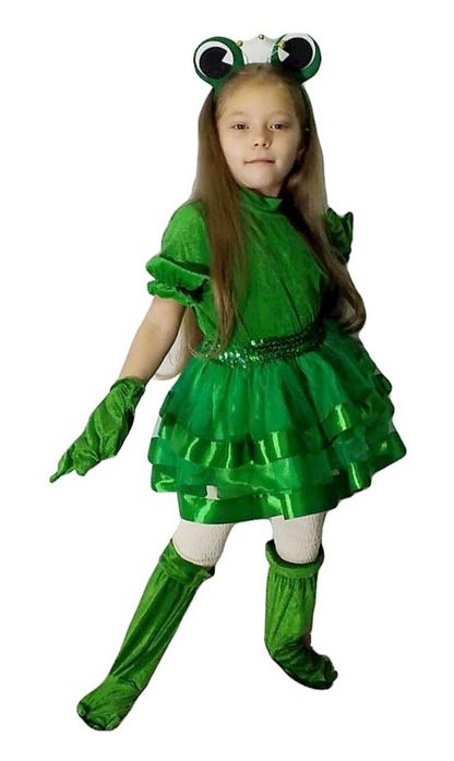 Карнавальний костюм Царівна-Жаба (велюр-фатин), зріст 98-104