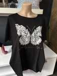 Nowa czarna bluzka bawelna oversize plus size