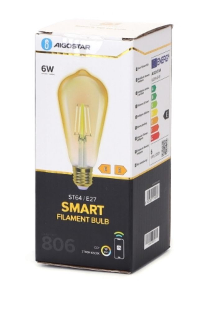 Aigostar inteligenta żarówka SMART Filament ST64