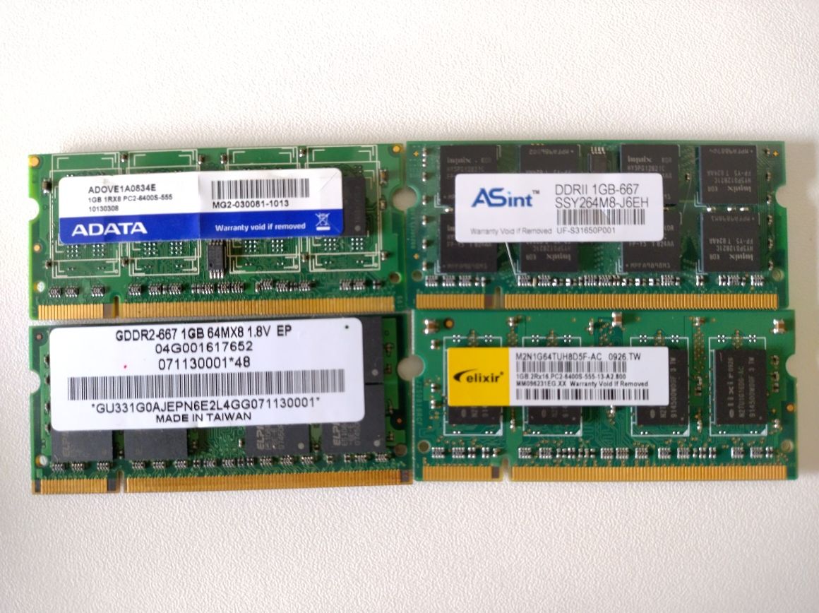 Memórias DDR SO-DIMM portátil