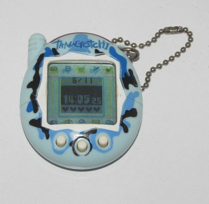 Tamagotchi V3 2004 Blue Camo Bandai