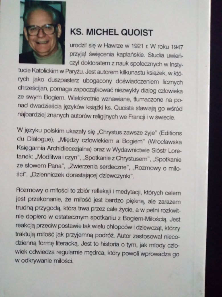 Rozmowy o miłości- Michel Quoist