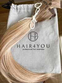 Włosy dziewicze Hair4You 42 cm 19 kanapek blond