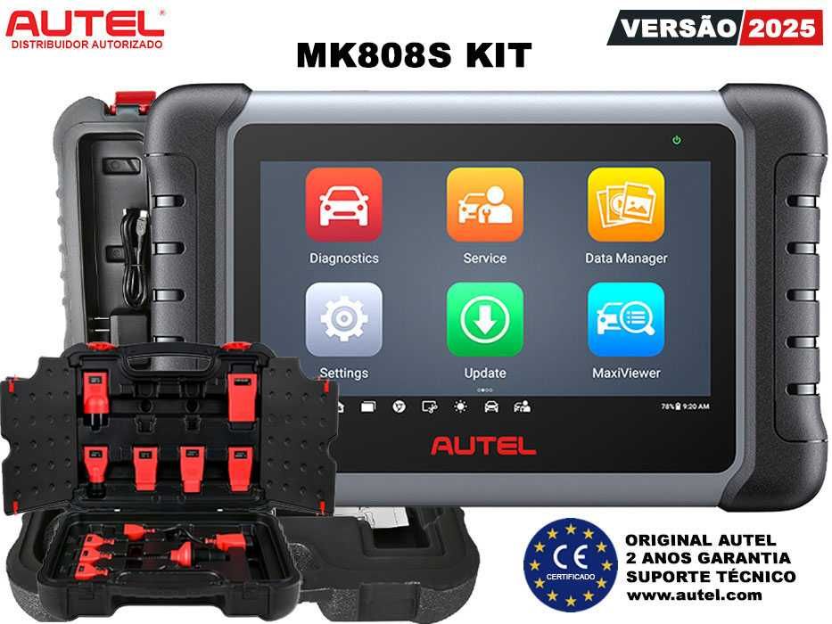 Autel MaxiCOM MK808S KIT Máquina Diagnóstico Original PT (NOVO)