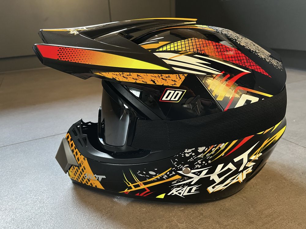 Kask rowerowy Fullface cross enduro atv quad MTB nowy rozmiar L