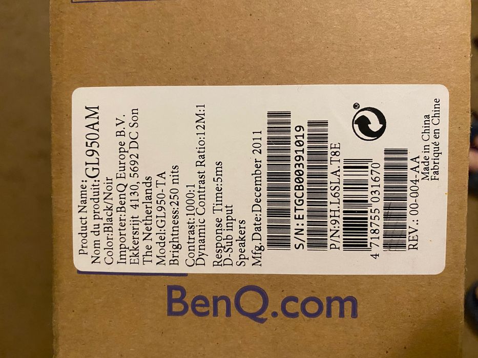 Monitor BenQ GL950AM 18,5 cala