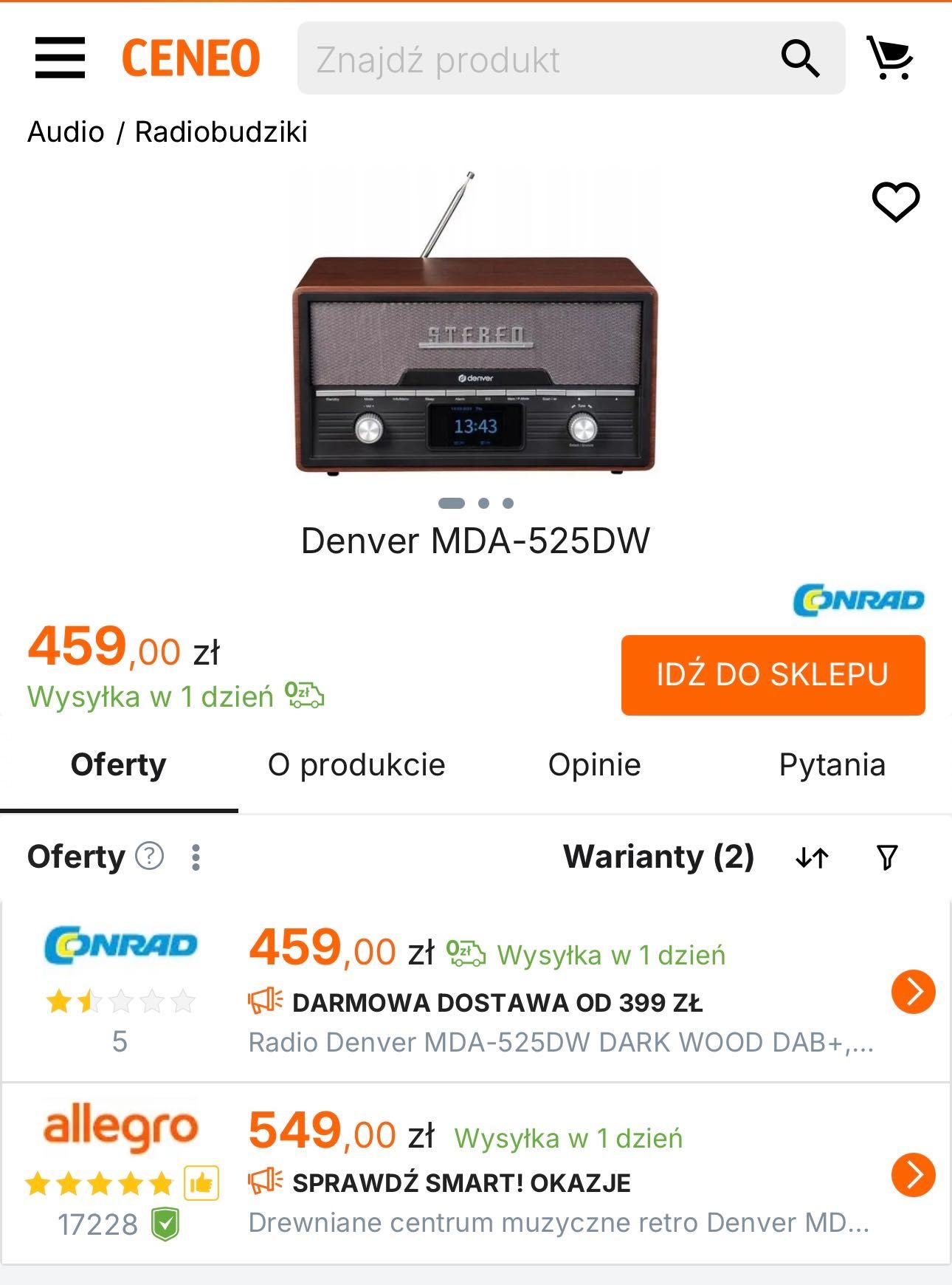 Radio Denver MDA-525DW
