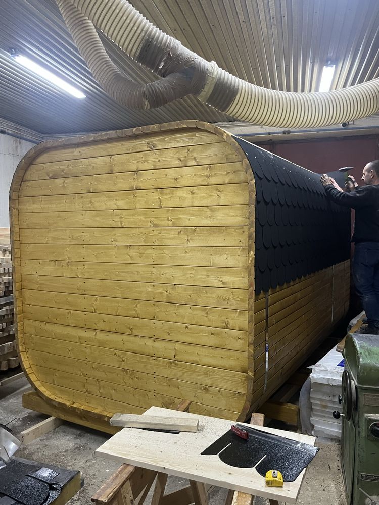 Sauna Ogrodowa 230x235x350cm Beczka Bania