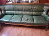 Sprzedam stylową drewnianą sofę
