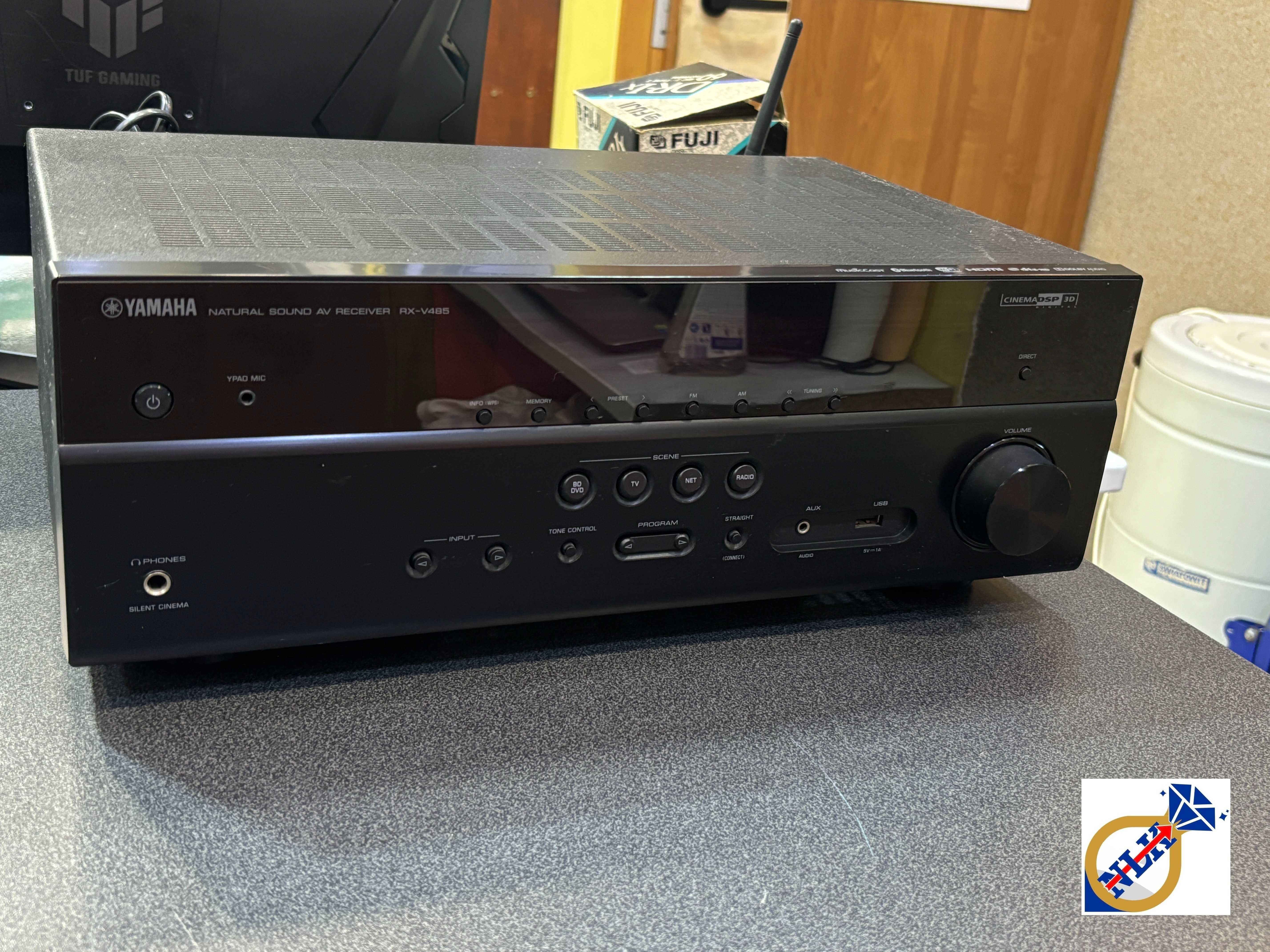 Amplituner Yamaha RX-V485 Wifi, BT, 4K MusicCast / Możliwa wysyłka /
