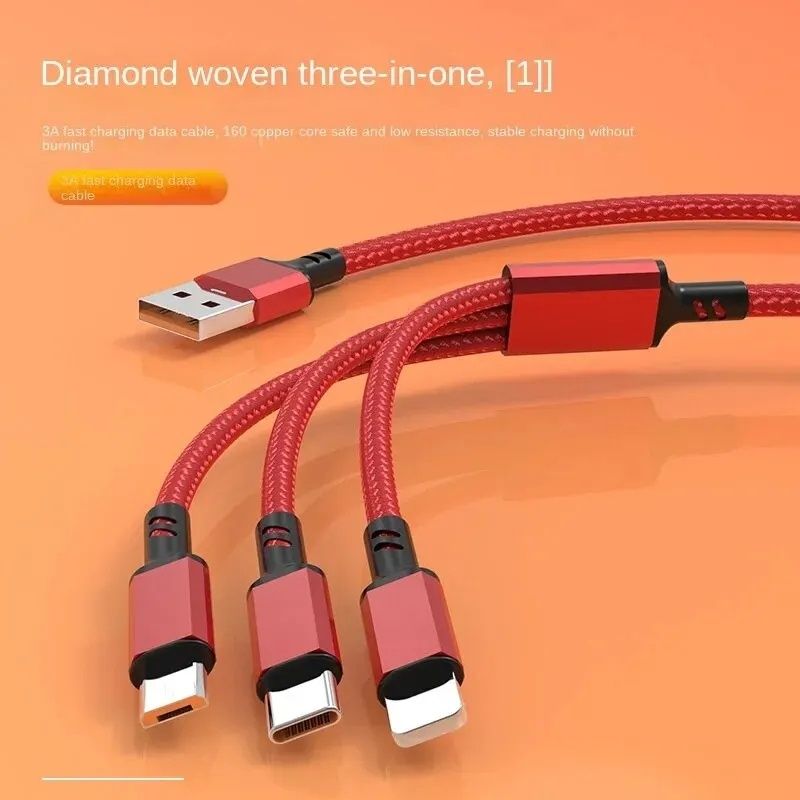 Kabel USB - USB typ C / microUSB / szybkiego ładowania i 1,2 m