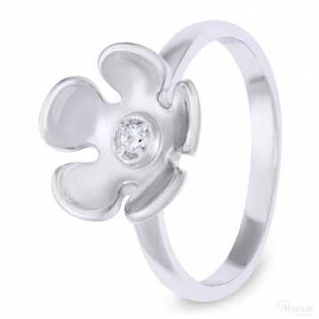 Кольцо «флора» из серебра 925 пробы от КЮЗ