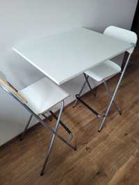 Ikea - Franklin krzesła x2 oraz stolik składany Norberg - super stan