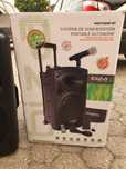 Coluna Som Ibiza 800W c/ bateria e trolei