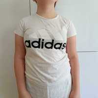 T-shirt Adidas biały