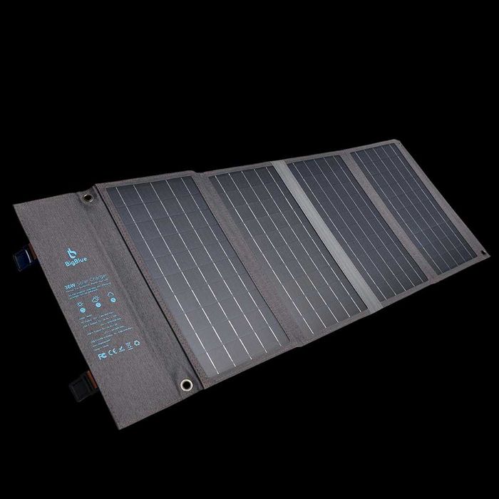 Painel solar monocristalino 36w bigblue usv 20v