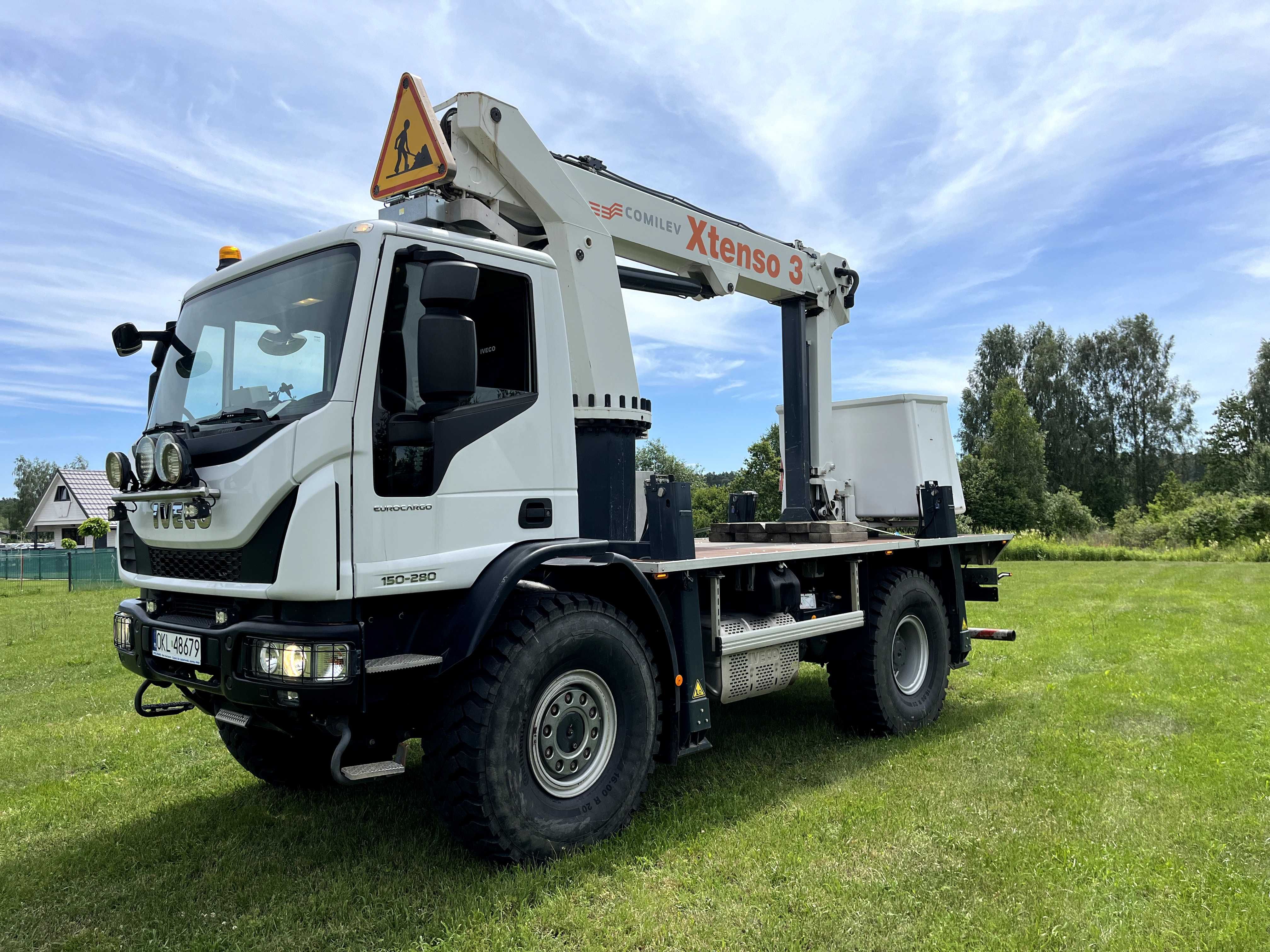 Podnośnik koszowy zwyżka 2015r IVECO EuroCargo 4x4 energetyka COMILEV
