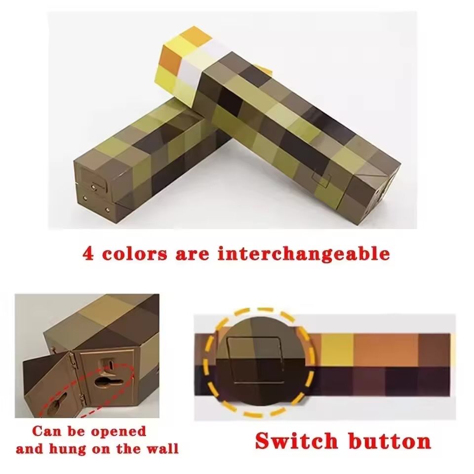 Minecraft Torch - Lampka LED