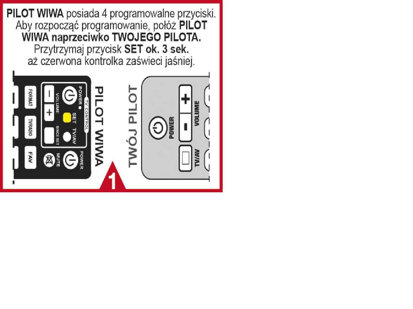 Oryginalny PILOT MEMO do WIWA h265 mini lite LED