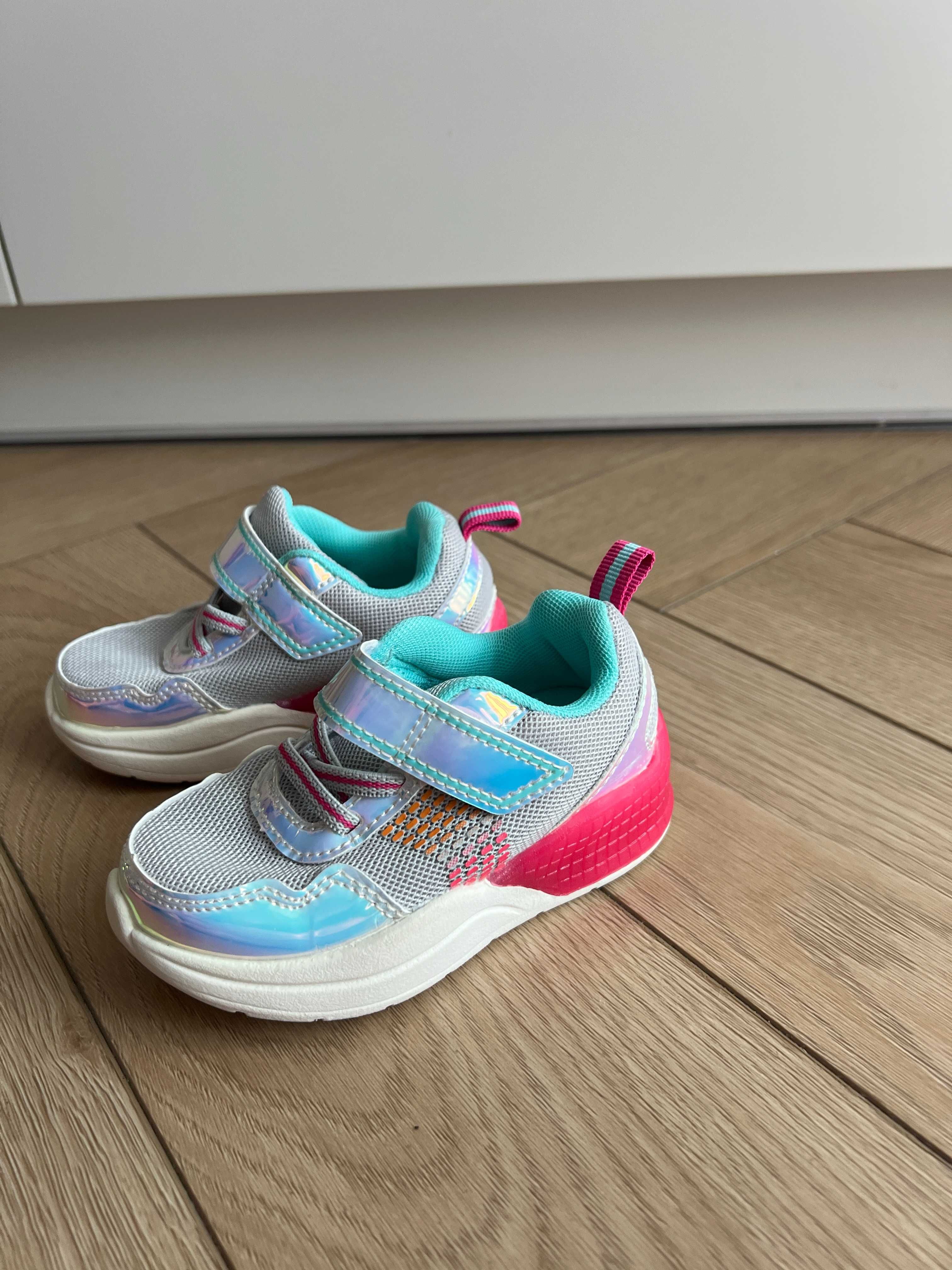 Nowe bez metki Buty sportowe świecące dla dziewczynki  r EU 23