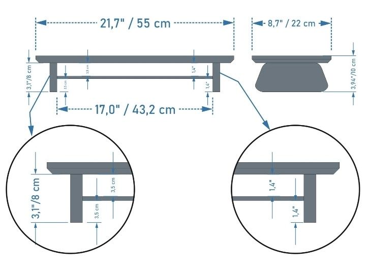 Дерев'яна підставка під монітор.