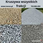 Kruszywo granitowe 0-31, 0-63, Tłuczeń, Mączka, Grys, Kliniec, Gruz