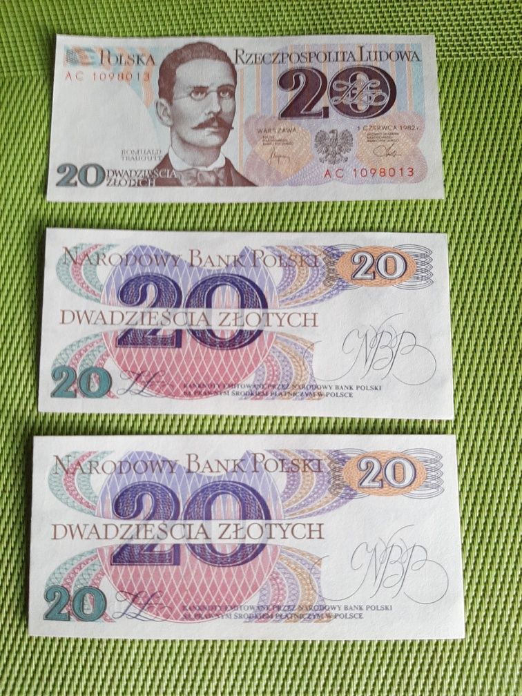 Banknoty obiegowe PRLU