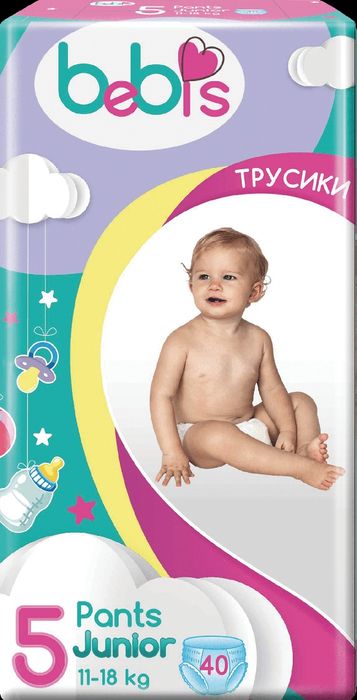 Підгузки-трусики дитячі Bebis Pants Junior №5, 11-18 кг 40 шт