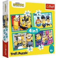 Minions Puzzle 4 in 1 Trefl dla dzieci 4+ Poznań